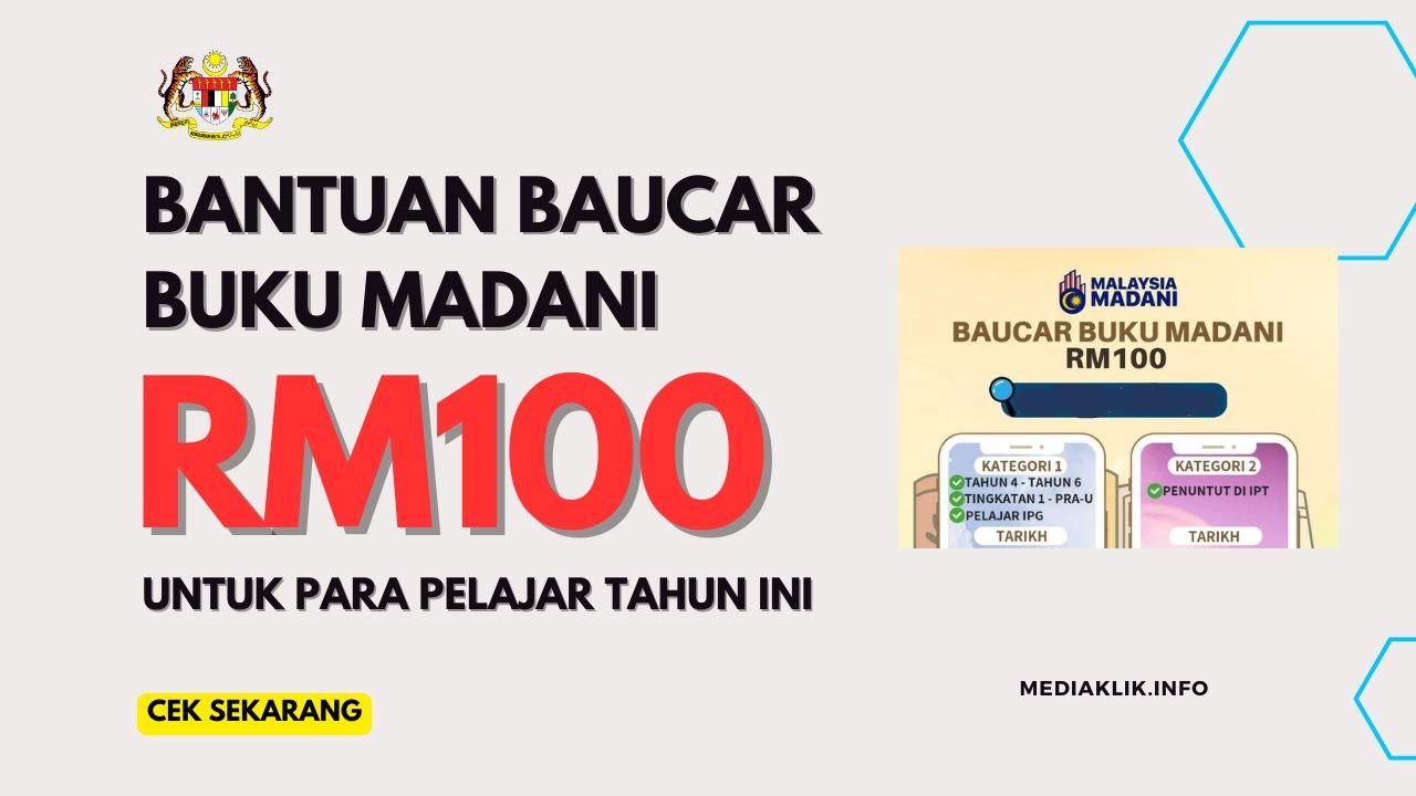 Baucar Buku Madani RM100 adalah inisiatif yang diperkenalkan oleh kerajaan bagi membantu pelajar Institusi Pengajian Tinggi (IPT) untuk membeli buku